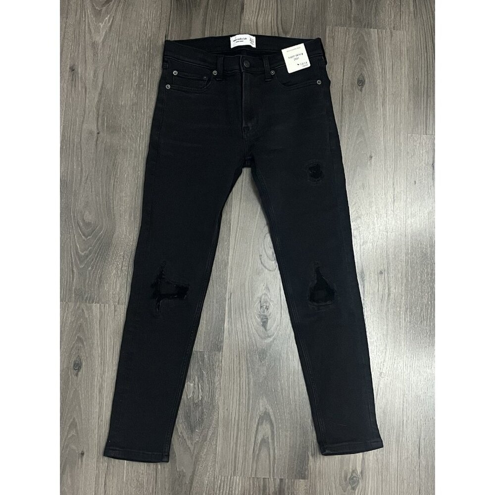 Abercrombie kids Super Skinny Jean Black 13/14 Regular Girls NWT
